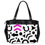 Magenta right direction Office Handbags (2 Sides)  Back