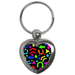 Right Direction - Colorful Key Chains (heart)  by Valentinaart