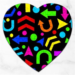 Right Direction - Colorful Jigsaw Puzzle (heart) by Valentinaart