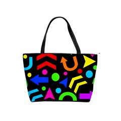 Right Direction - Colorful Shoulder Handbags by Valentinaart