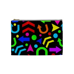 Right Direction - Colorful Cosmetic Bag (medium)  by Valentinaart