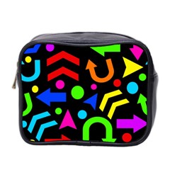 Right Direction - Colorful Mini Toiletries Bag 2-side by Valentinaart