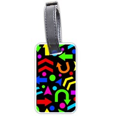 Right Direction - Colorful Luggage Tags (one Side)  by Valentinaart