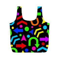 Right Direction - Colorful Full Print Recycle Bags (m)  by Valentinaart