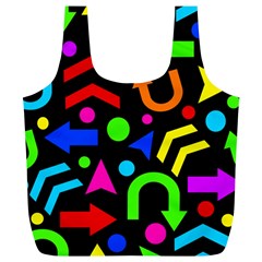 Right Direction - Colorful Full Print Recycle Bags (l)  by Valentinaart