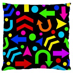 Right Direction - Colorful Standard Flano Cushion Case (two Sides) by Valentinaart