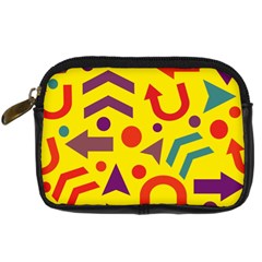 Yellow Direction Digital Camera Cases by Valentinaart