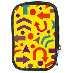 Yellow Direction Compact Camera Cases by Valentinaart