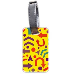 Yellow Direction Luggage Tags (two Sides) by Valentinaart