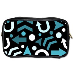 Cyan Direction  Toiletries Bags 2-side by Valentinaart