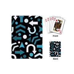 Cyan Direction  Playing Cards (mini) 