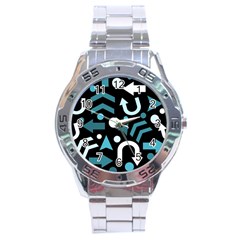 Cyan Direction  Stainless Steel Analogue Watch by Valentinaart