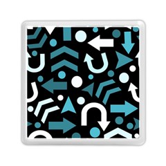 Cyan Direction  Memory Card Reader (square)  by Valentinaart