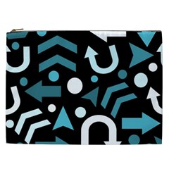 Cyan Direction  Cosmetic Bag (xxl)  by Valentinaart