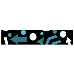 Cyan Direction  Flano Scarf (small) by Valentinaart