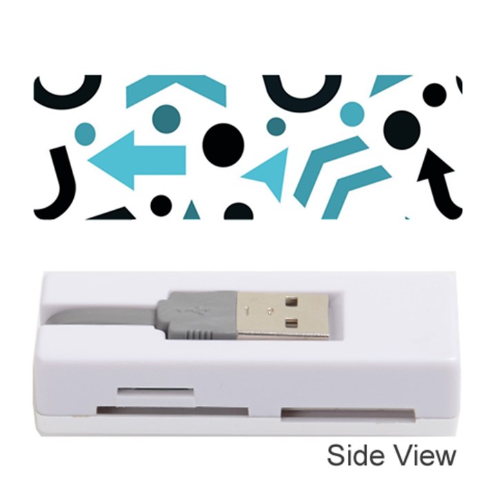 Cyan direction pattern Memory Card Reader (Stick) 