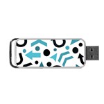 Cyan direction pattern Portable USB Flash (Two Sides) Front