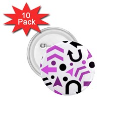 Magenta Direction Pattern 1 75  Buttons (10 Pack) by Valentinaart