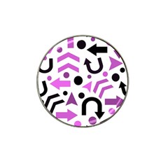 Magenta Direction Pattern Hat Clip Ball Marker (4 Pack) by Valentinaart