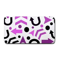 Magenta Direction Pattern Medium Bar Mats by Valentinaart