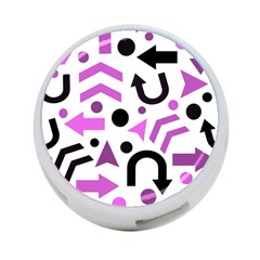 Magenta Direction Pattern 4-port Usb Hub (two Sides)  by Valentinaart