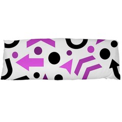 Magenta Direction Pattern Body Pillow Case (dakimakura) by Valentinaart