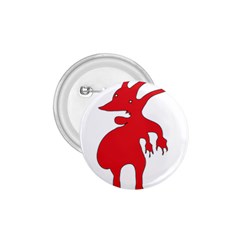 Grotesque Red Creature  1 75  Buttons by dflcprints