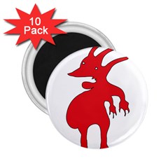 Grotesque Red Creature  2 25  Magnets (10 Pack)  by dflcprints