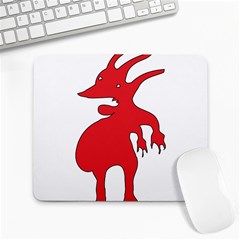 Grotesque Red Creature  Large Mousepads by dflcprints