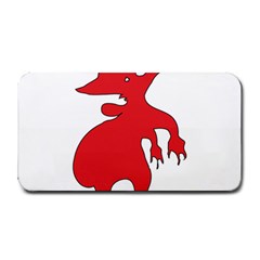 Grotesque Red Creature  Medium Bar Mats by dflcprints