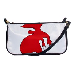 Grotesque Red Creature  Shoulder Clutch Bags by dflcprints