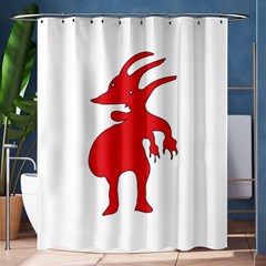 Grotesque Red Creature  Shower Curtain 60  X 72  (medium)  by dflcprints