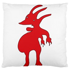 Grotesque Red Creature  Standard Flano Cushion Case (one Side) by dflcprints