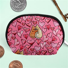 Cat Love Valentine Accessory Pouches (medium)  by BubbSnugg