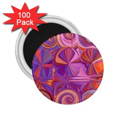 Candy Abstract Pink, Purple, Orange 2 25  Magnets (100 Pack)  by digitaldivadesigns