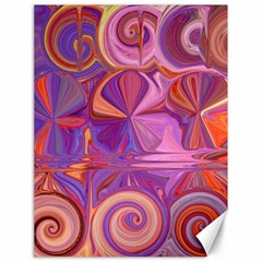 Candy Abstract Pink, Purple, Orange Canvas 18  X 24  