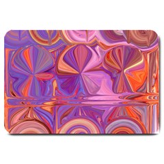 Candy Abstract Pink, Purple, Orange Large Doormat 