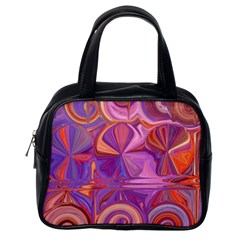 Candy Abstract Pink, Purple, Orange Classic Handbags (one Side)