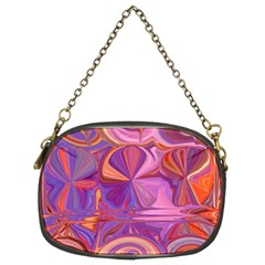 Candy Abstract Pink, Purple, Orange Chain Purses (two Sides) 