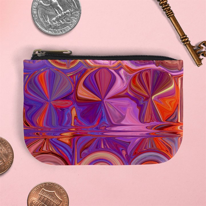 Candy Abstract Pink, Purple, Orange Mini Coin Purses