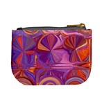 Candy Abstract Pink, Purple, Orange Mini Coin Purses Back