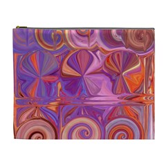 Candy Abstract Pink, Purple, Orange Cosmetic Bag (xl)