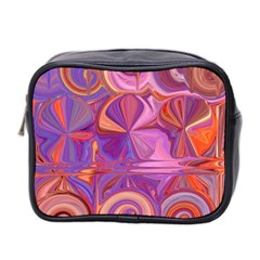 Candy Abstract Pink, Purple, Orange Mini Toiletries Bag 2-side