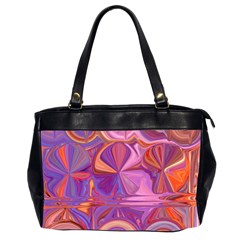 Candy Abstract Pink, Purple, Orange Office Handbags (2 Sides) 