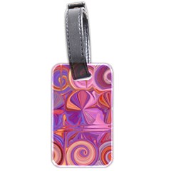 Candy Abstract Pink, Purple, Orange Luggage Tags (two Sides)