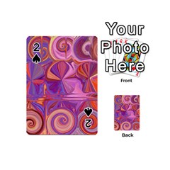 Candy Abstract Pink, Purple, Orange Playing Cards 54 (mini) 