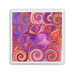 Candy Abstract Pink, Purple, Orange Memory Card Reader (square) 