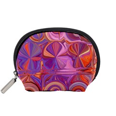 Candy Abstract Pink, Purple, Orange Accessory Pouches (small) 