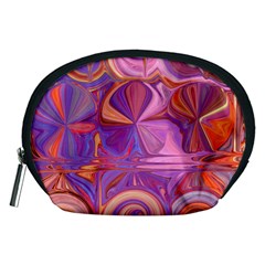 Candy Abstract Pink, Purple, Orange Accessory Pouches (medium) 