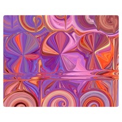 Candy Abstract Pink, Purple, Orange Double Sided Flano Blanket (medium) 